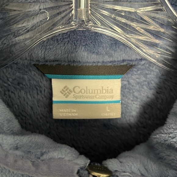 Columbia Periwinkle Zip-Up Fleece Size L - Picture 2 of 4